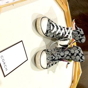 Coach women’s high top sneakers size 8.5